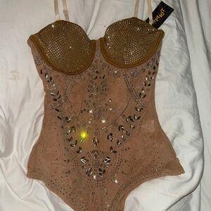 Embellished bodysuit
